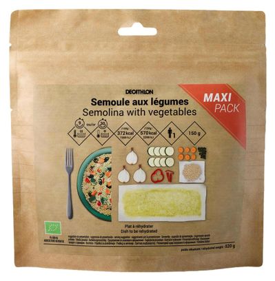 Decathlon Nutrition <p>Comida L</p>iofilizada <p>Ecológica Sémola</p>con <p>Verduras</p>- 150g