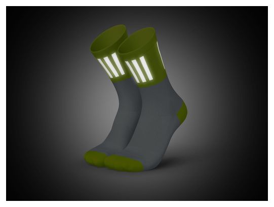 Incylence High-Viz V3 running socks Fluorescent yellow