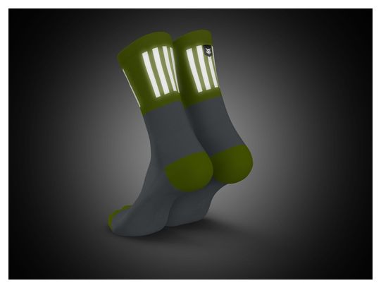 Incylence High-Viz V3 running socks Fluorescent yellow