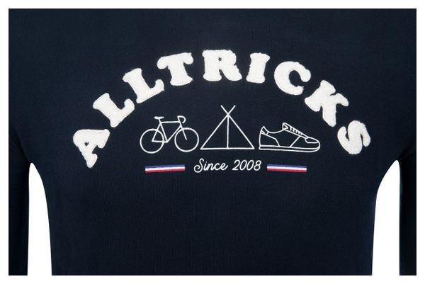 Alltricks Sport d'Epoque Sweatshirt Blau / Weiß