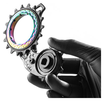 Massetto a gabbia cava AbsoluteBlack per Sram AXS e-Tap 12 S Rainbow