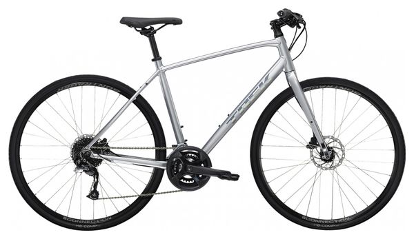 Bicicletta da fitness Trek FX 2 Disc Shimano Acera/Altus 9S 700 mm Quicksilver 2023