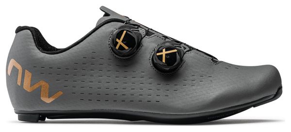 Northwave Revolution 3 Road Shoes Dark Grey/Gold