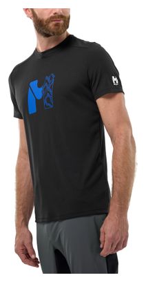 Camiseta técnica Millet Kamet Map negra para hombre