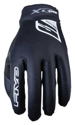 Five XR-Lite Bold Black / White Children's Long Gloves