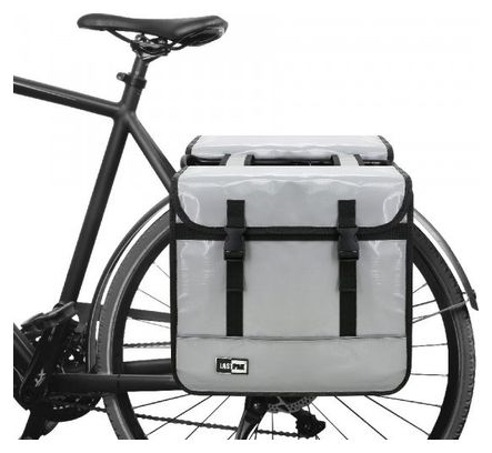 Sacoches Doubles Ebike Vélo De Ville 35 Litres - Gris