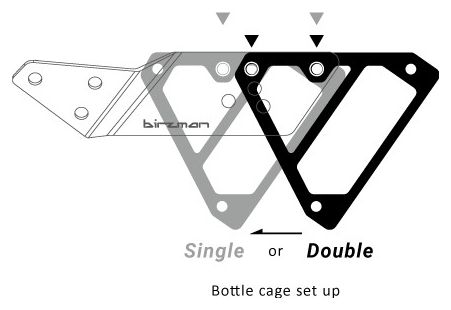 Birzman Aeroman Hydration Carrier for Bottle Rack Black