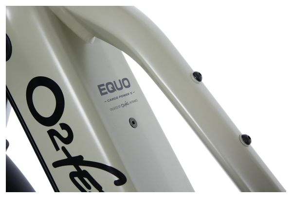 Vélo Cargo Longtail Électrique O2 Feel Equo Cargo Adventure 5.1 Shimano Cues 9V 720 Wh 20/26'' Beige Pack Family