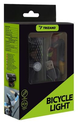 Kit d'éclairage pour vélo 300 et 50 lumens Feu avant et arrière