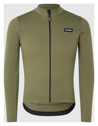 Maillot Manches Longues GribGrab Gravelin Merinotech Thermal Vert Olive