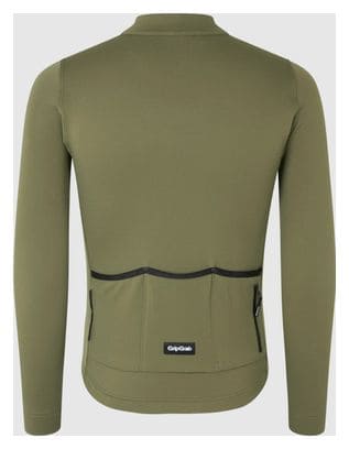 Maillot Manches Longues GribGrab Gravelin Merinotech Thermal Vert Olive