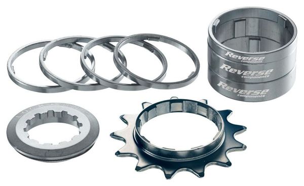 Kit Single Speed Reverse Sprocket 13 Teeth Silver