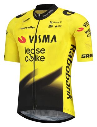 Maillot de manga corta Team Visma | Lease a Bike Amarillo 2026 para niño