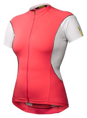 MAVIC Maillot Manches Amovibles Femme COSMIC PRO W Rose Blanc