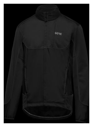 Gore Wear C5 Gore Windstopper Thermo Trail Jacke Schwarz