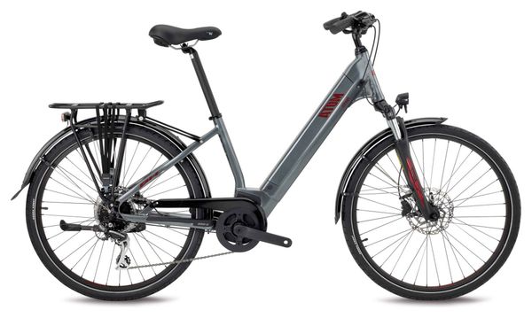 BH Atom Street Bicicletta ibrida elettrica Shimano Acera 8S 500 Wh 26'' Grigio Plata 2022