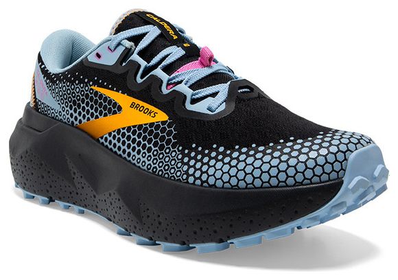 Brooks Caldera 6 Women's Trail Running Shoes Black Blue Yellow