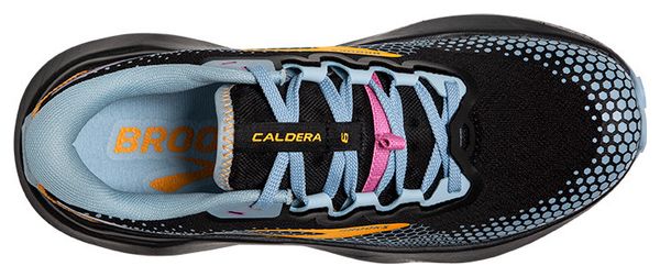 Brooks Caldera 6 Women's Trail Running Shoes Black Blue Yellow