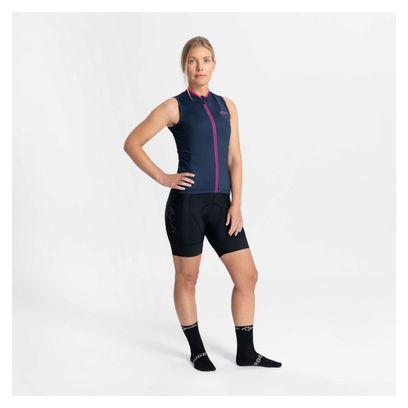 Maillot Sans Manches Velo Rogelli Essential Femme Bleu/Rose