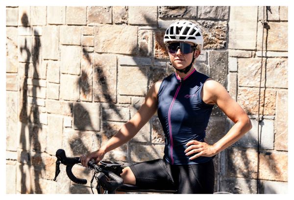 Maillot Sans Manches Velo Rogelli Essential Femme Bleu/Rose