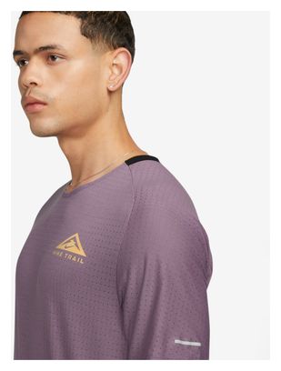 Maillot manches courtes Nike Dri-Fit Trail Solar Chase Violet