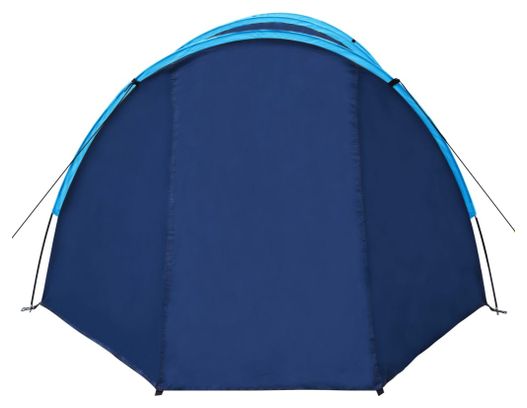 vidaXL Tente de camping 4 personnes bleu marine et bleu clair