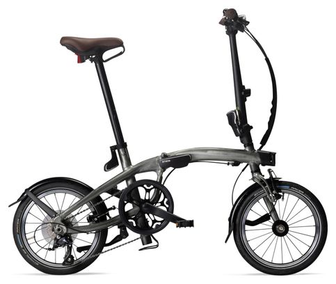 Btwin Fold Light 1 Seconde Folding Bike Shimano Sora 9S 16'' Grey