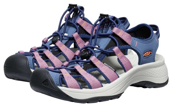 Sandalias de senderismo Keen Astoria West para mujer, rosa / azul