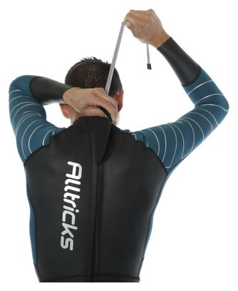 Muta in neoprene Huub OWC Alpha B2 x Alltricks Nero / Blu