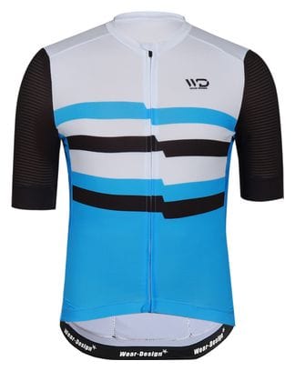 Maillot de cyclisme homme CHALLENGER blanc/bleu/noir