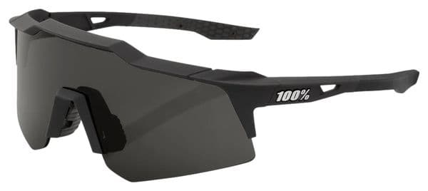 Lunettes 100% Speedcraft XS - Soft Tact Noir- Verres Fumés