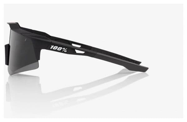 Lunettes 100% Speedcraft XS - Soft Tact Noir- Verres Fumés