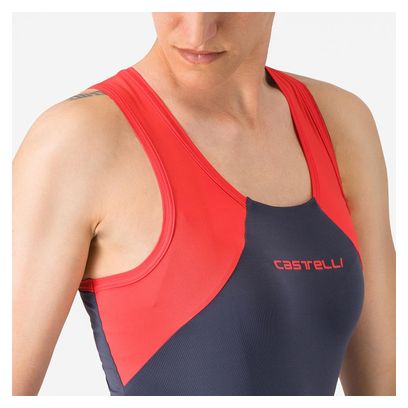Dames Castelli Sole Top Blauw Rood