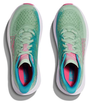 Chaussures Running Hoka Mach 6 Vert/Rose Femme