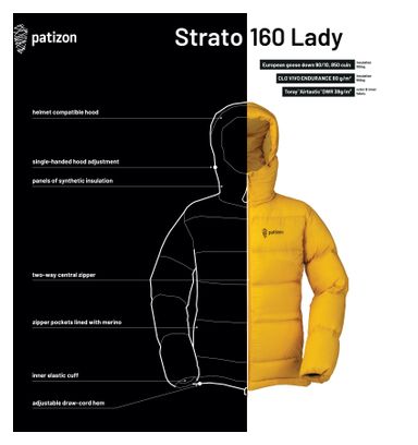 Piumino Patizon Strato 160 Giallo Donna
