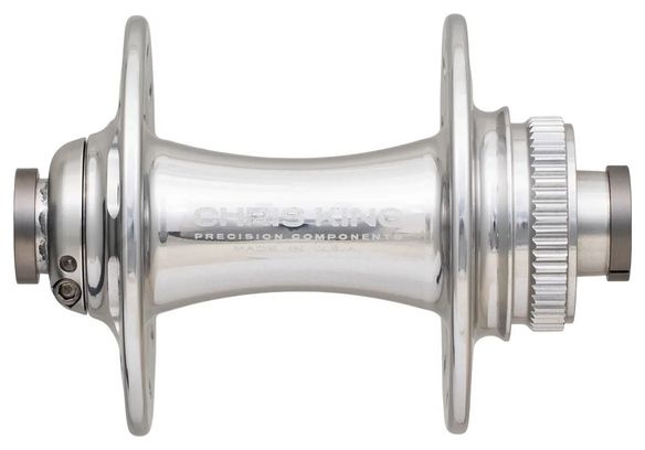 Chris King R45D Front Hub | 24 Holes | 12x100 mm | CenterLock | Silver
