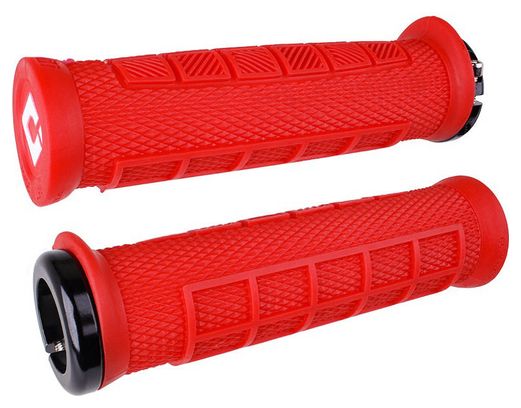 ODI ELITE PRO LOCK-ON Griffe Rot Schwarz