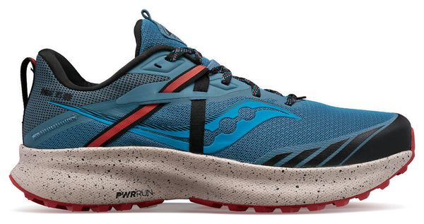 Saucony Ride 15 TR Trail Shoes Blue Red Men's