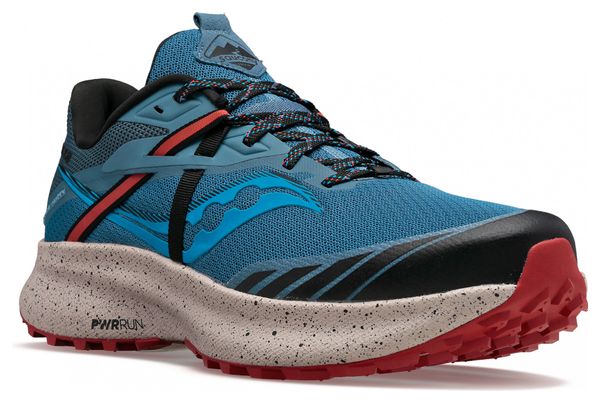 Chaussures Trail Saucony Ride 15 TR Bleu Rouge Homme