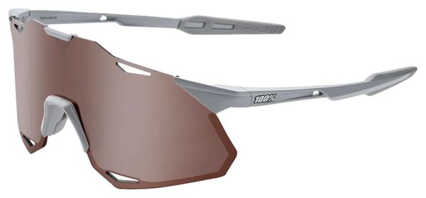 100% Hypercraft XS Grey - HiPER Crimson Mirror Silver Lens