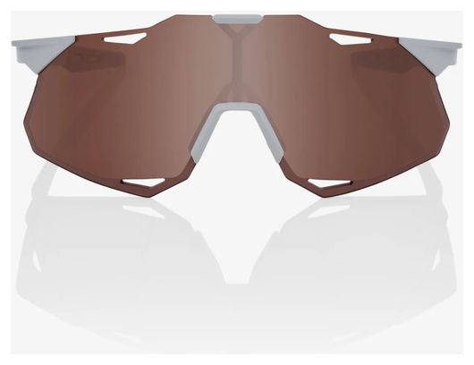 100% Hypercraft XS Grey - HiPER Crimson Mirror Silver Lens