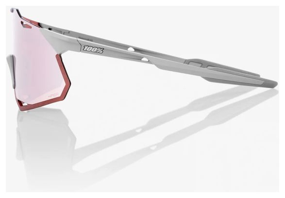 Lunettes 100% Hypercraft XS Gris - Lentille HiPER Crimson Miroir Silver