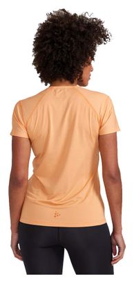 Damen Craft Adv Essence Slim Orange Kurzarmtrikot