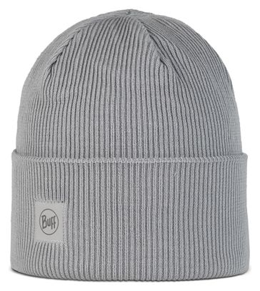 Buff Crossknit Unisex Beanie Grey