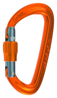 Moschettone a ghiera Camp Orbit Lock arancione