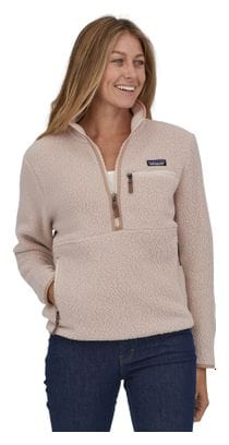 Forro polar retro Marsupial Beige Patagonia para mujer