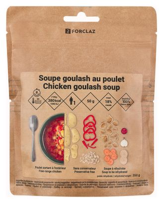 Gefriergetrocknete Suppe Decathlon Nutrition Gulasch mit Huhn - 50g