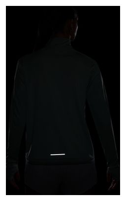 Nike Swoosh Grünes 1/4-Zip-Oberteil für Frauen