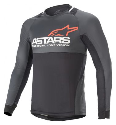 Maillot Alpinestars DROP 8.0 manga larga negro / gris