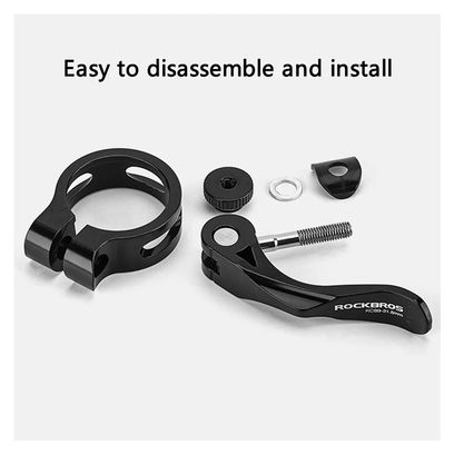 Collier de serrage de tige de selle de vélo 31 8 mm pour vélo VTT